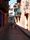 Walking the back streets of Cartagena