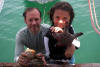 Emmett with Leather Star, Steve with (pearl-less) oysters