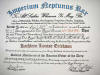 Kathleen's Shellback Certificate