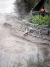 Kathleen at the Rotorua mud pools...aka Lake Diarrhea